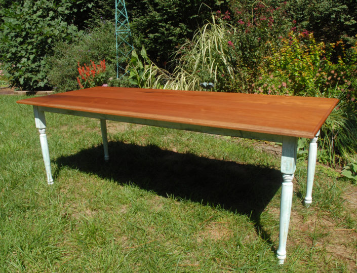 mahogany farm table