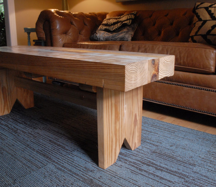 rustic bench/table