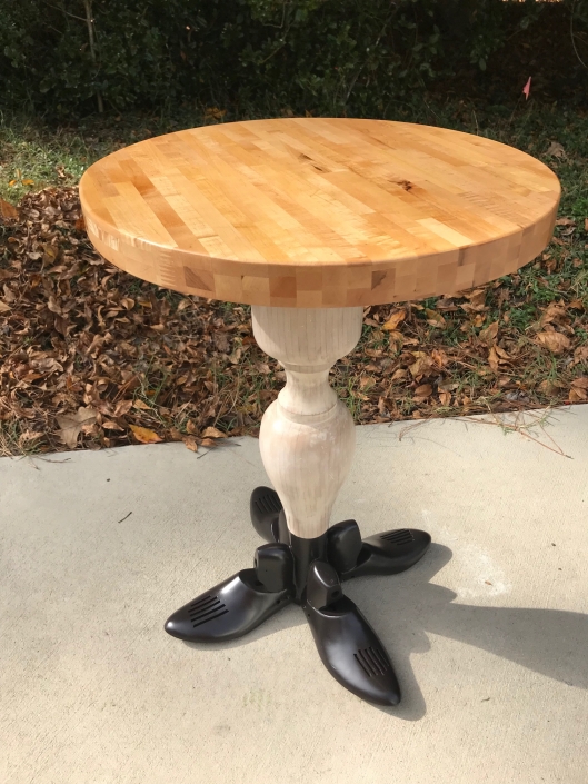 pedestal side table