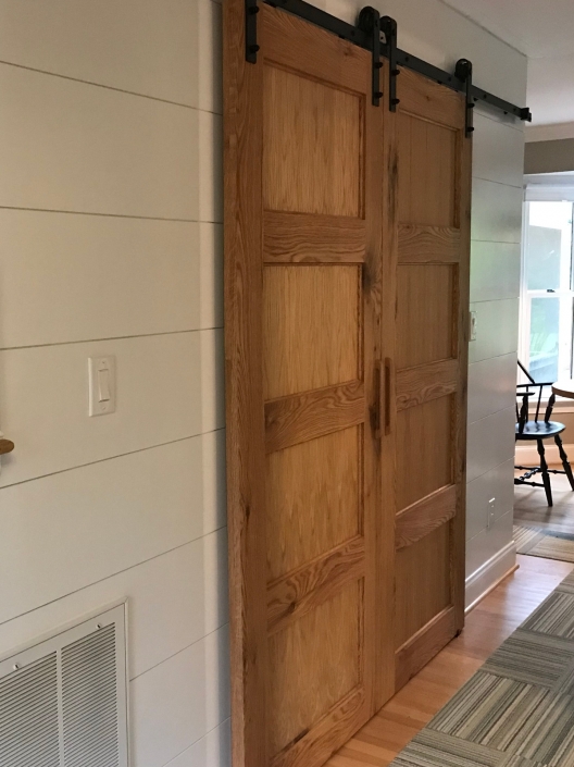 white oak barn doors