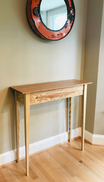 Ash & Cherry Mid-century inspired hall table