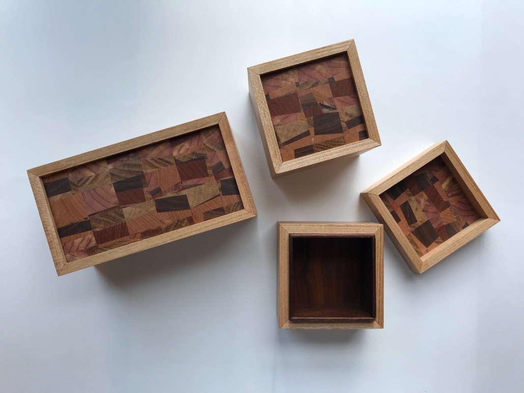 chaotic top boxes with walnut lining