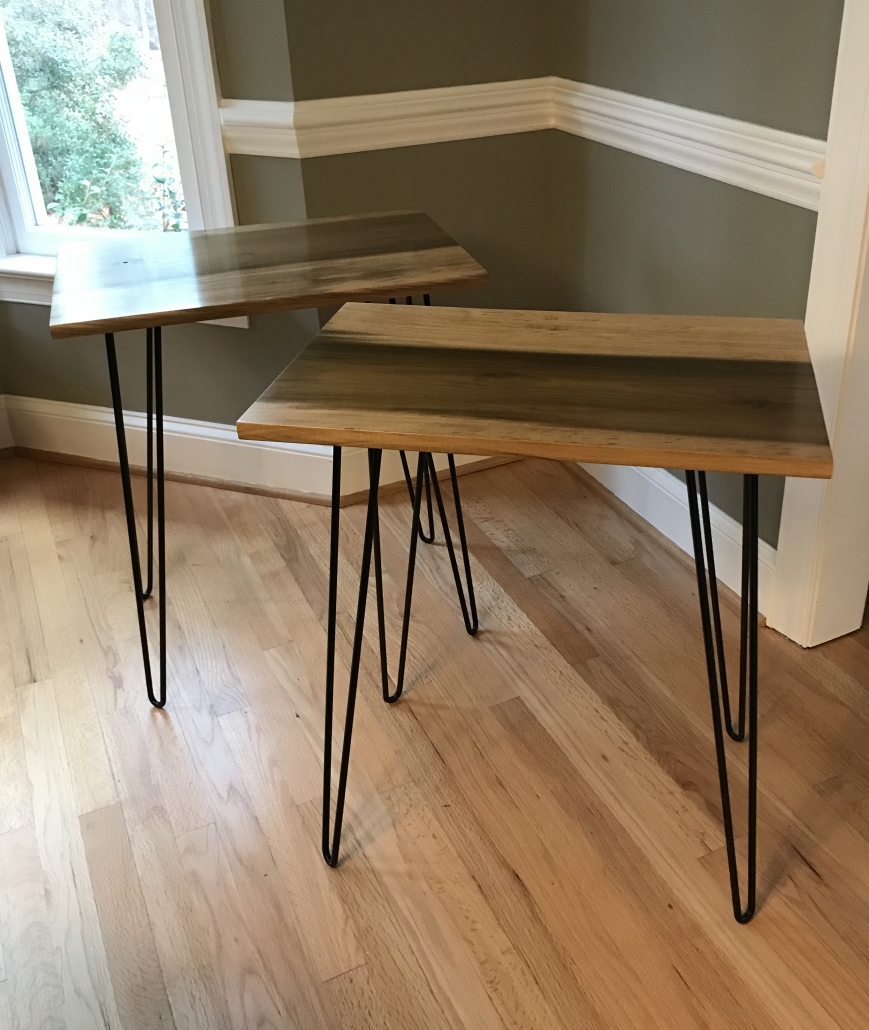 reclaimed poplar side tables