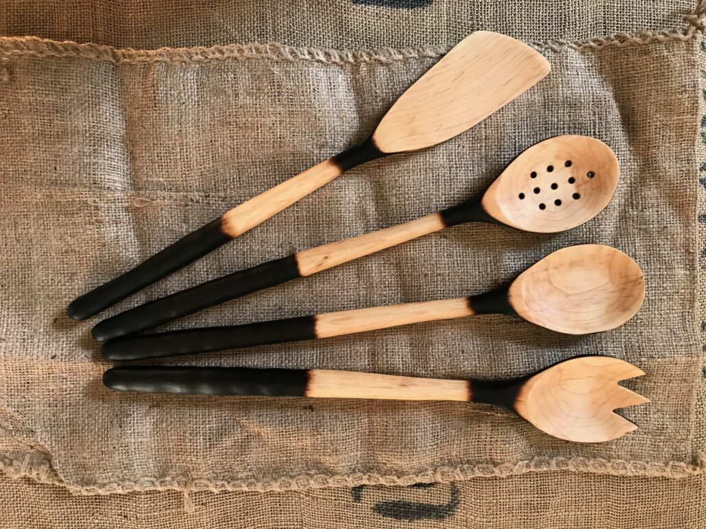 maple utensil set