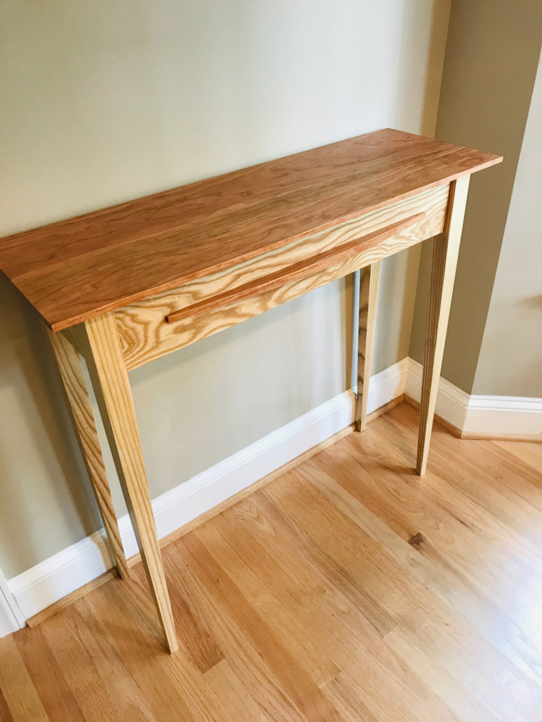 Ash & Cherry Mid-century inspired hall table